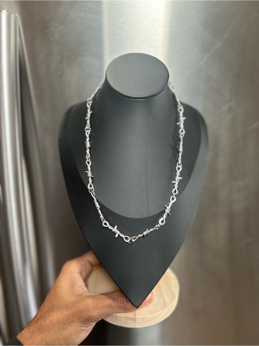Retro Thorn Gothic barbed wire choker Punk Necklace, Thorn Clavicle Chain